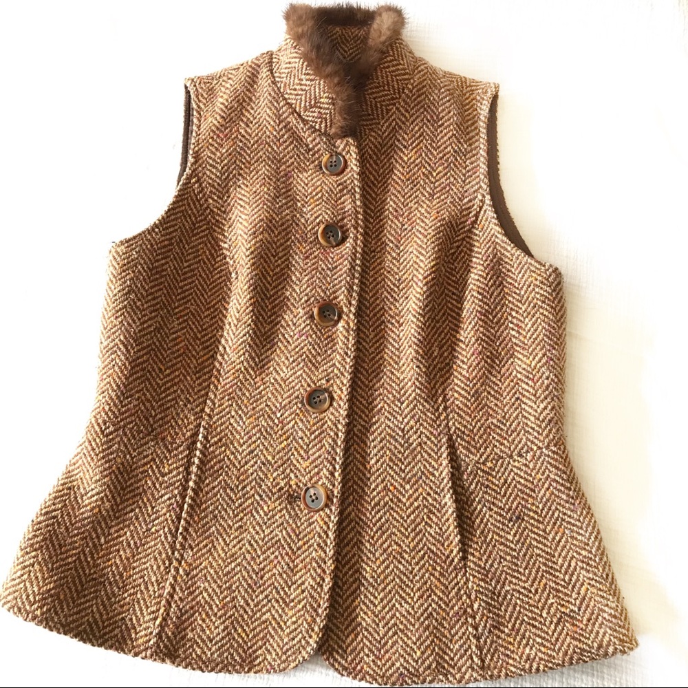 Harold’s Mink Fur Trimmed Vest